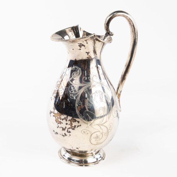 Kanna, silver, höjd 24 cm, 367,3 gram