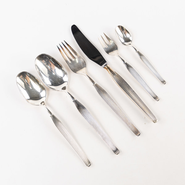 Henning Seidelin, bestickuppsättning, 73 delar, Frigast