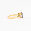 Ring, 18k guld, akvamarin, 2,8 gram