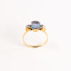 Ring, 18k guld, akvamarin, 2,8 gram