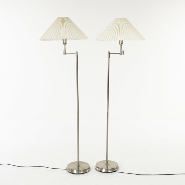 Golvlampor, ett par, metall, IKEA, höjd 155 cm