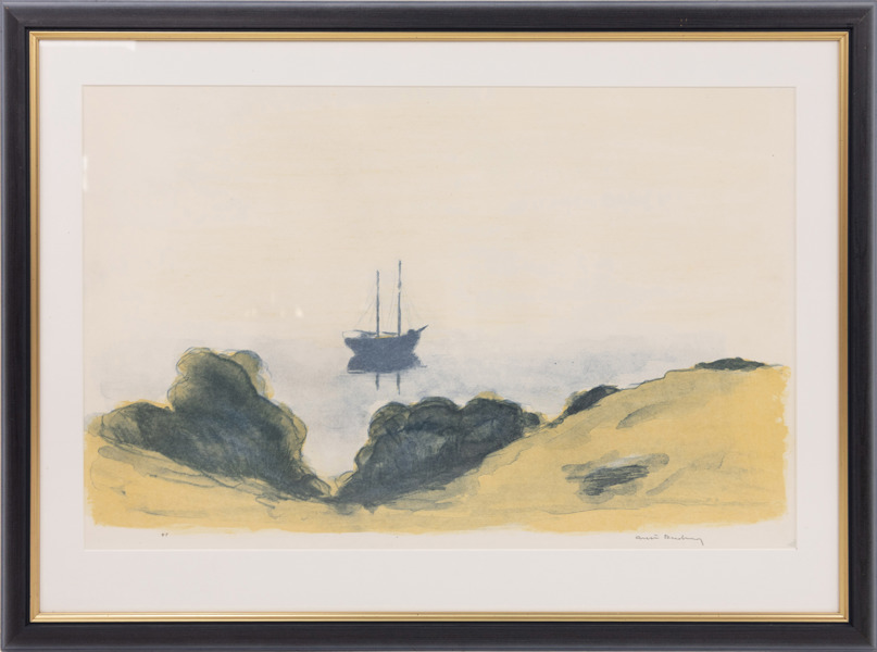 Gustav Rudberg, litografi, signerad, PT, signerad, 88 x 65 cm