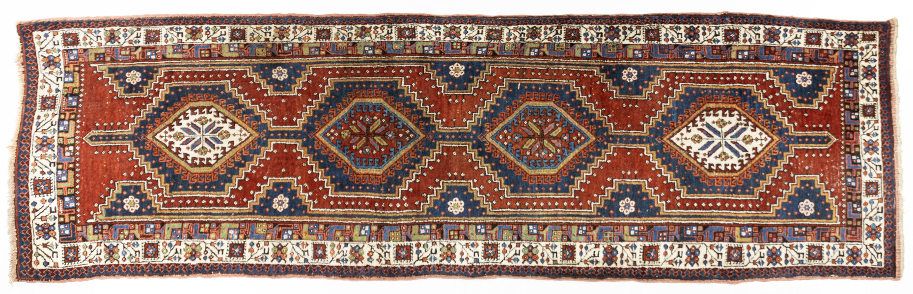 Gallerimatta, handknuten, 340x100 cm