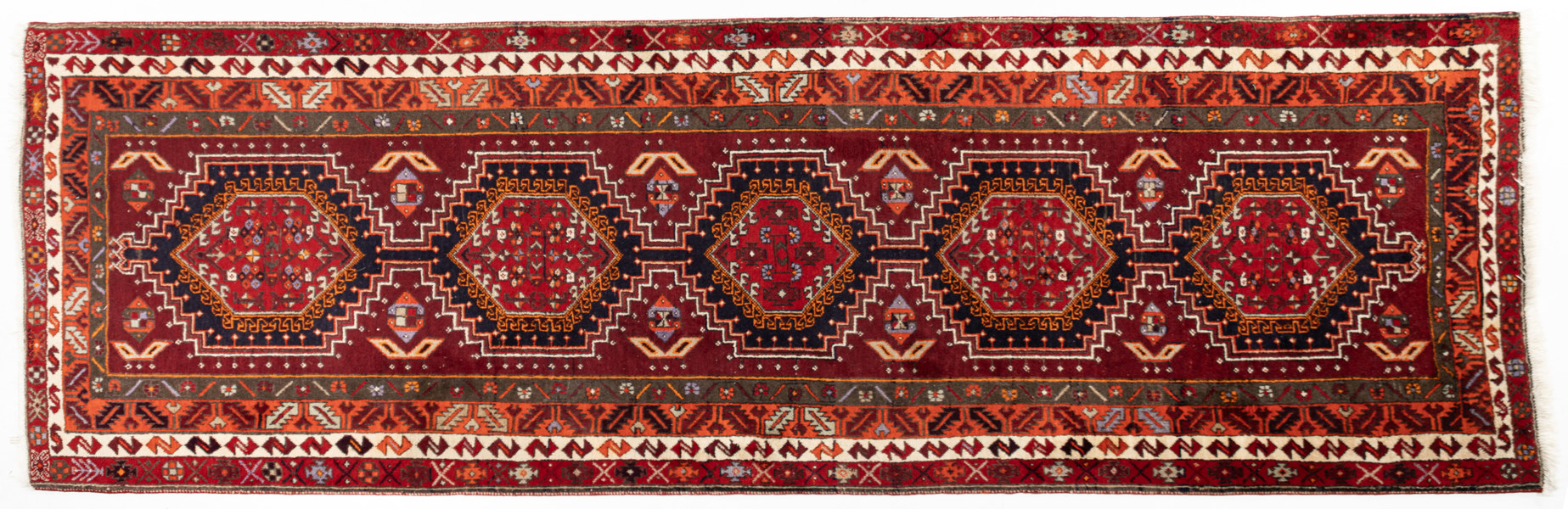 Gallerimatta, handknuten, Iran, 324x118 cm