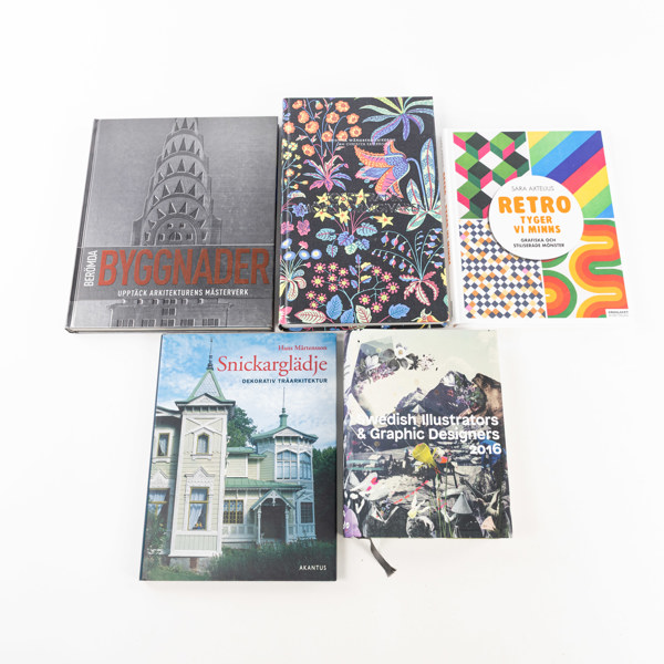 Böcker, 5 st, bl a Josef Frank