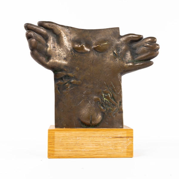 Tiiu Kirsipuu, skulptur, brons, signerad, daterad -95, höjd 19 cm