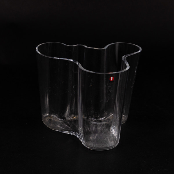 Alvar Aalto, vas, "Savoy", Iittala, signerad, höjd 16 cm