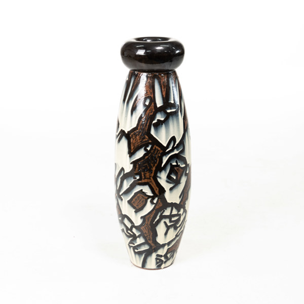 Golvvas, lergods, signerad, höjd 67 cm