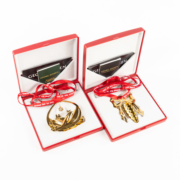 Juldekorationer, 2 st, Georg Jensen