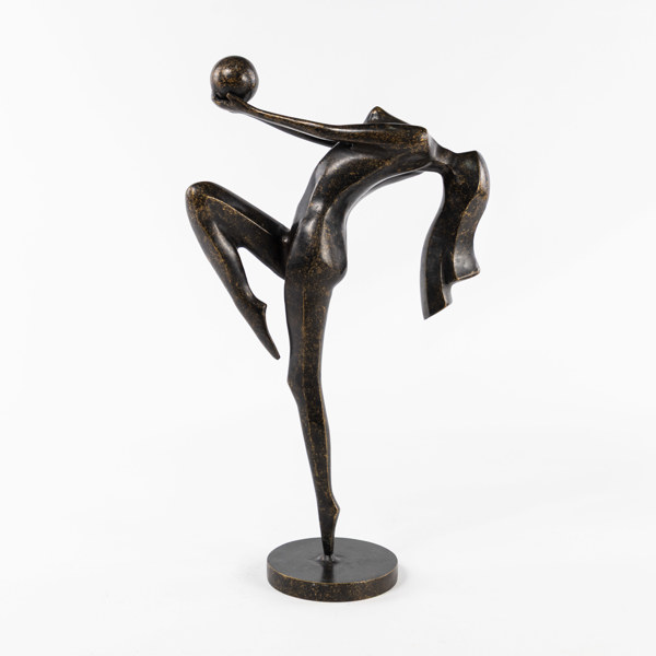 Skulptur, art deco, metall, höjd 44 cm