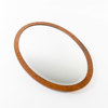 Spegel, oval, trä, 1900-talets första hälft, 85x58 cm