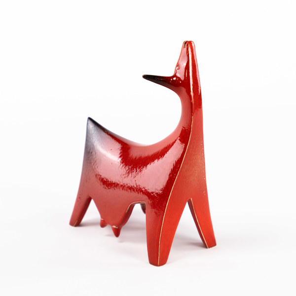 Irmtraud Paillard, skulptur, stengods, signerad, höjd 20 cm