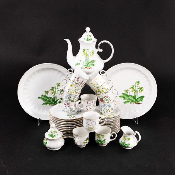 Kaffeservis, 41 delar, Fyrklövern