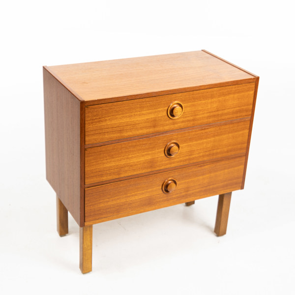 Byrå, teak, 60-tal, bredd 60 cm