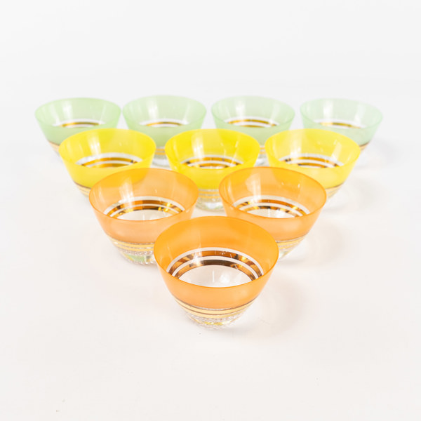 Dessertskålar, 10 st, glas, Ø 10 cm