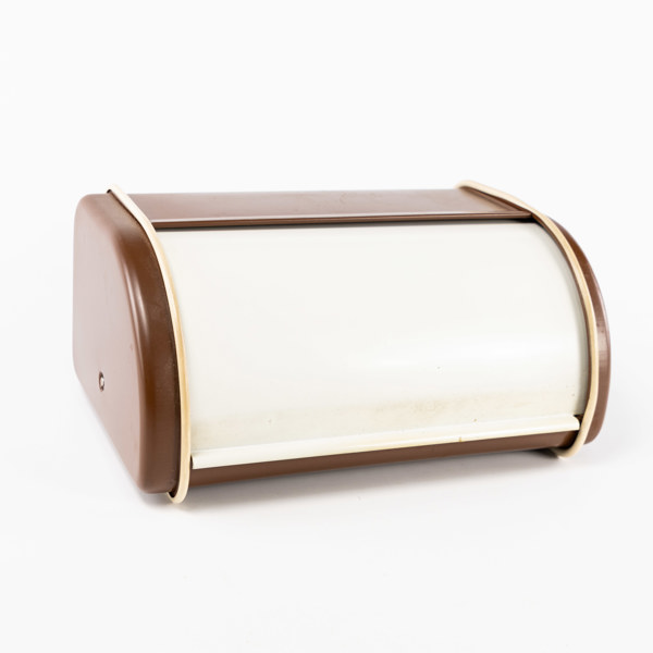 Brödlåda, lackerad metall, längd 40 cm