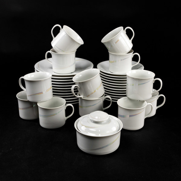 Kaffeservis, 37 delar, "Claire de Lune", Rörstrand