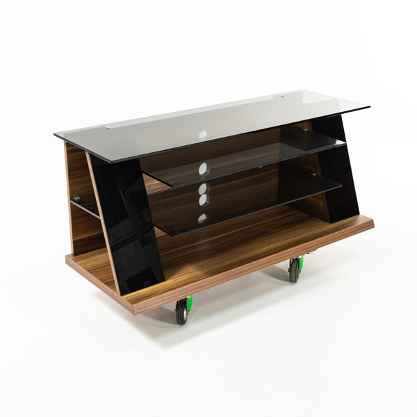 TV-bänk, laminat/trä, modern tillverkning, bredd 152 cm