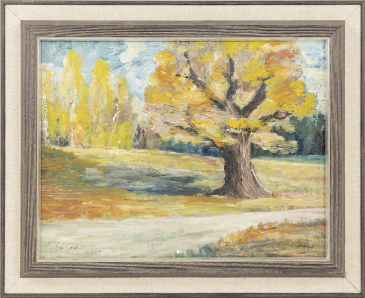 Lars Börjesson, olja på pannå, signerad, 44 x 36 cm