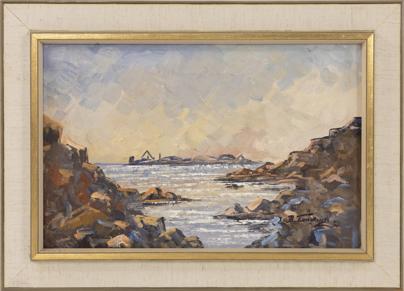 Bo Landberg, olja på duk, signerad, 47 x 34 cm