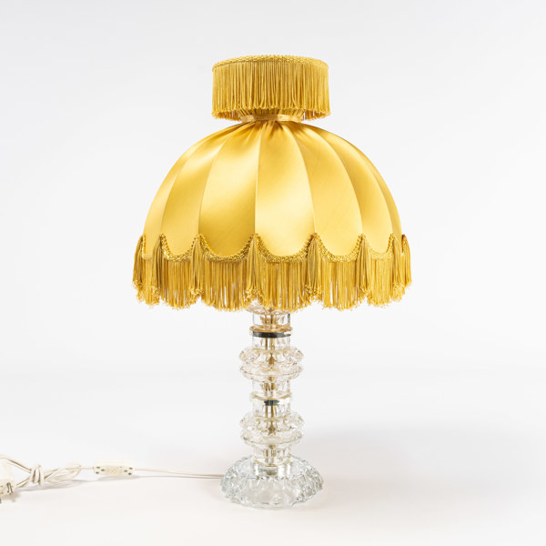 Bordslampa, glas, höjd 59 cm