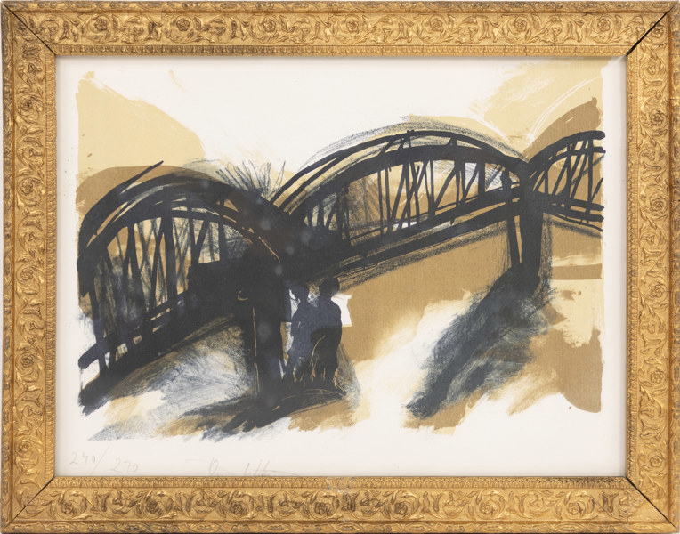 Örjan Wikström, litografi, signerad, numrerad 240/270, 39 x 31 cm