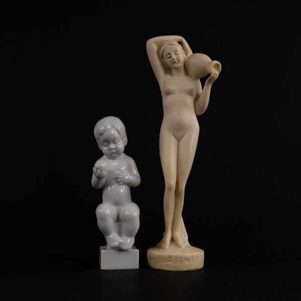 Figuriner, 2 st, bl a B&G, högsta 26,5 cm