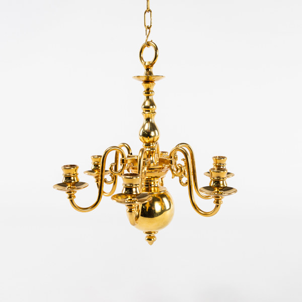 Miniatyrkrona, mässing, 1900-tal, Ø 22 cm