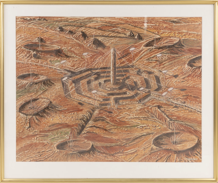 Alf Björk, blandteknik, signerad, daterad -86, 82 x 69 cm