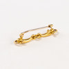 Brosch, 14 k guld, vikt 3,9 gram