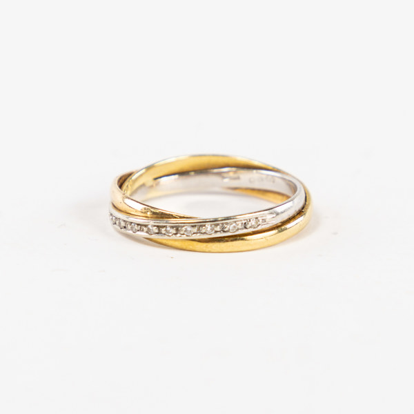 Ring, 18k guld, storlek 17,25, 3,2 gram