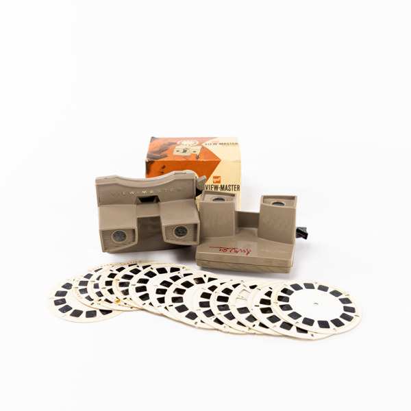 Viewmaster, 2 st, med skivor