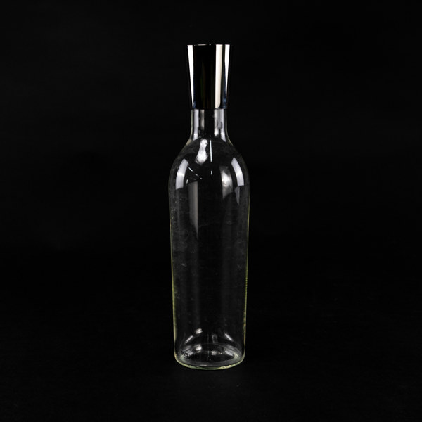 Karaff, glas/metall, Eva Solo, höjd 30,5 cm