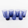 Dricksglas, 7 st, blå glas
