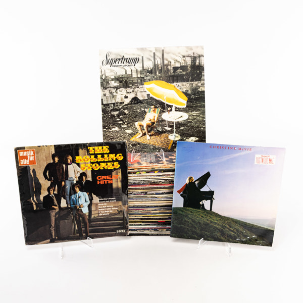 Vinylskivor, 83 st, bl a Rolling Stones, Supertramp