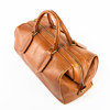 Weekendbag, läder, mått ca 45x20x22 cm