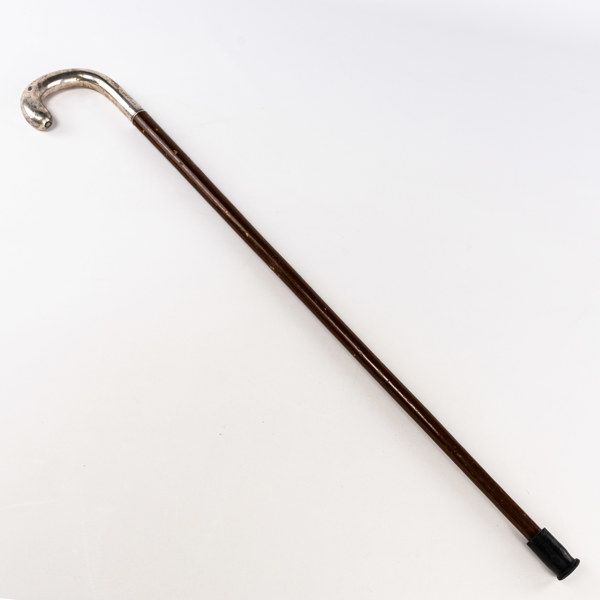 Promenadkäpp, "Silverkrycka", längd 85 cm