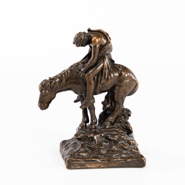 James Earle Fraser, (e.), skulptur, metall, höjd 21 cm