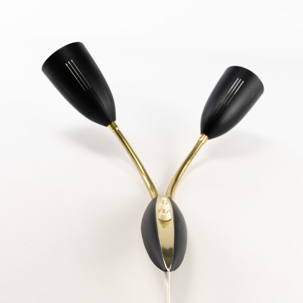 Vägglampa, metall, 1900-tal