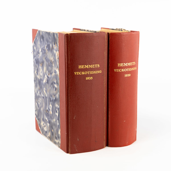 Hemmets Veckotidning, 1935, 1939, inbundna