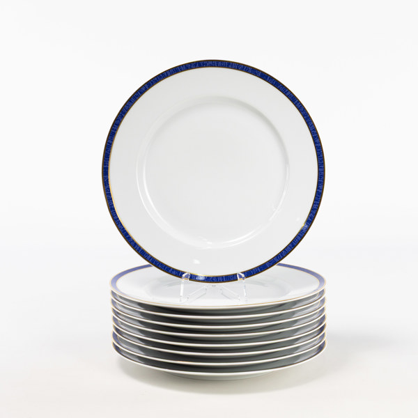 Mattallrikar, 9 st, "Classic", Rosenthal, Ø 26,5 cm