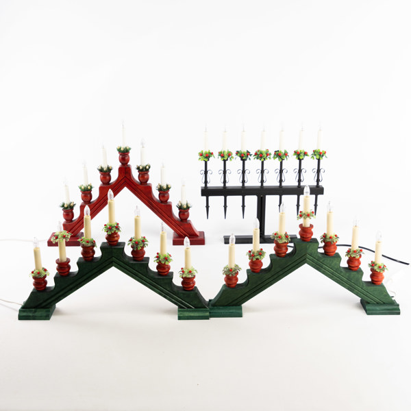 Adventssljusstakar, 4 st, bl a Gnosjö Konstsmide