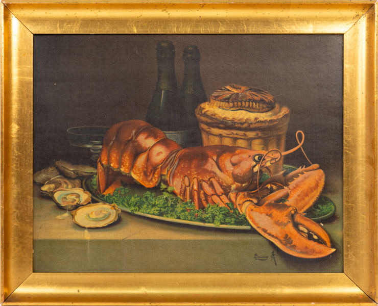 Oidentifierad konstnär, oljetryck, 60x49 cm