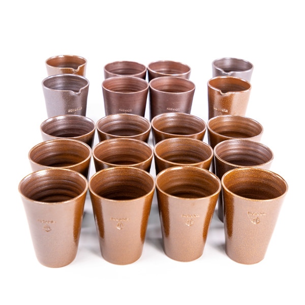 Bägare, 20 st, Höganäs, högsta 13,5 cm