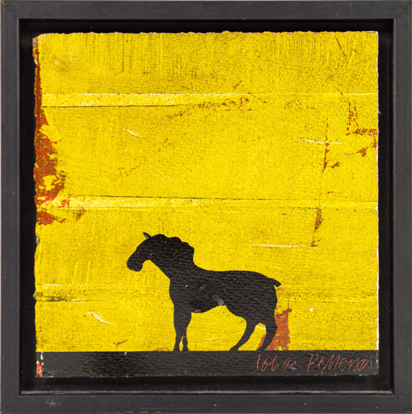 Johan Petterson, blandteknik, signerad, 23x23 cm