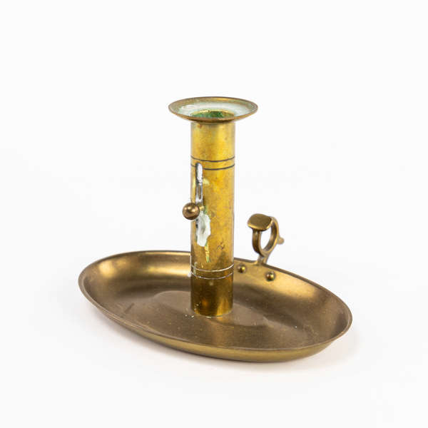 Nattljusstake, mässing, höjd 14 cm