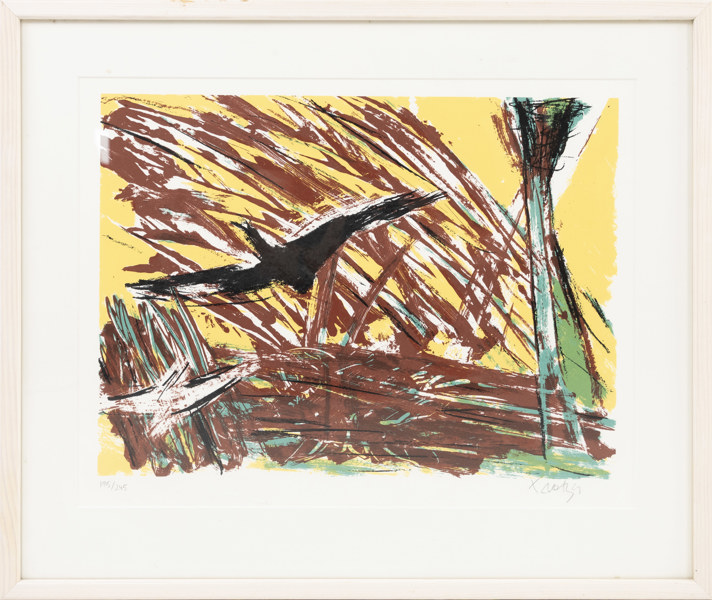 Ulf Trotzig, litografi, signerad, numrerad 195/245, 55 x 47 cm