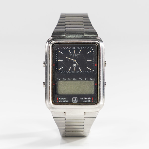 Tissot, F1, 32x40 mm, rostfritt stål, 90-tal