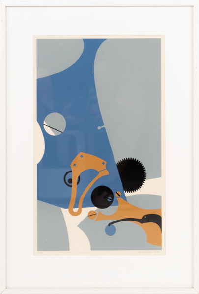 Knud Holar, litografi, signerad, numrerad 21/50, 48 x 69 cm