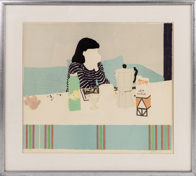 Rolf Pettersson, litografi, signerad, numrerad 22/325, 65 x 58 cm